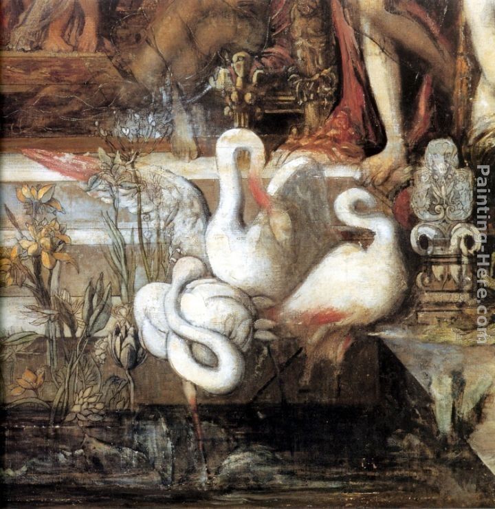 Gustave Moreau The Daughters of Thespius - detail